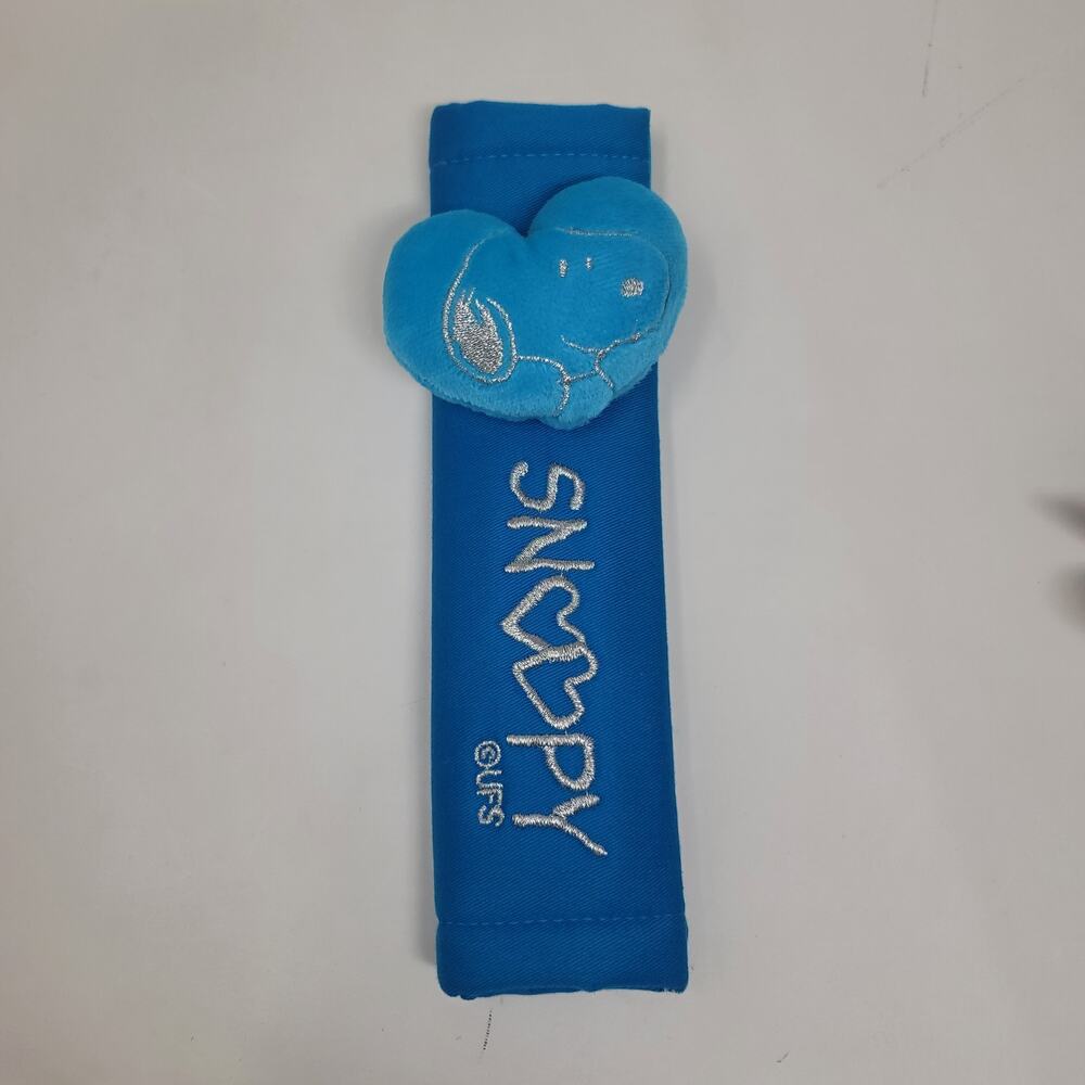 🆕 DinoVille Peanut Snoopy Seatbelt Cover 2 pieces - Blue